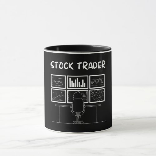 Stock Trader Funny Logo Mug