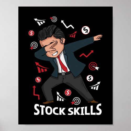 Stock Trader Gifts Men Trading Skills Forex Stocks Poster