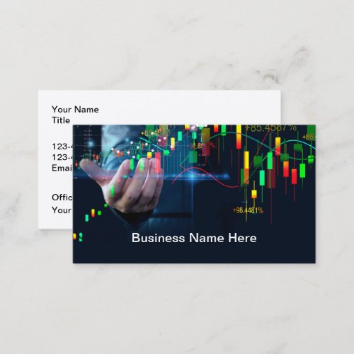Stock Trading And Financial Advisor Business Card