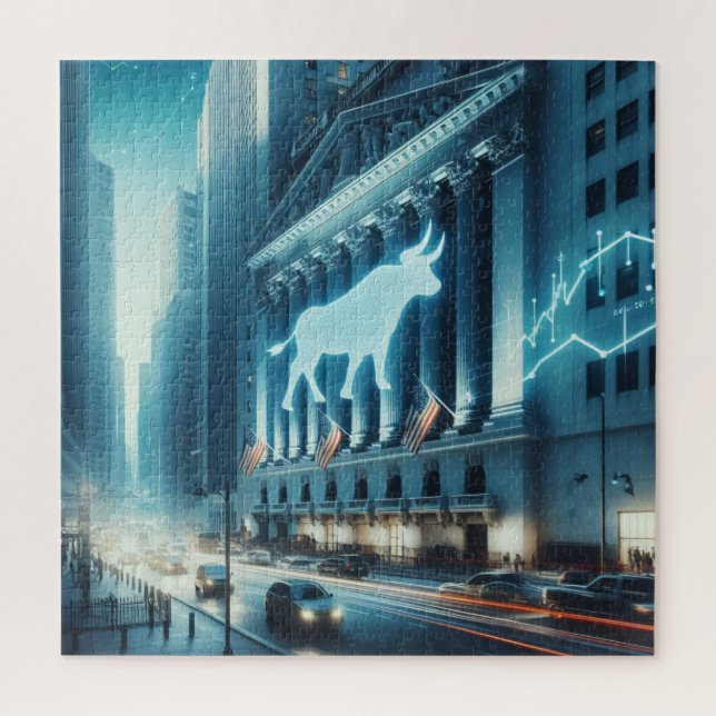 Stock Trading Jigsaw Puzzle (Vertical)