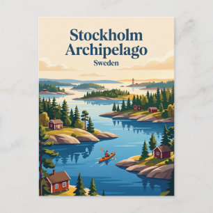 Stockholm Archipelago Sweden Postcard