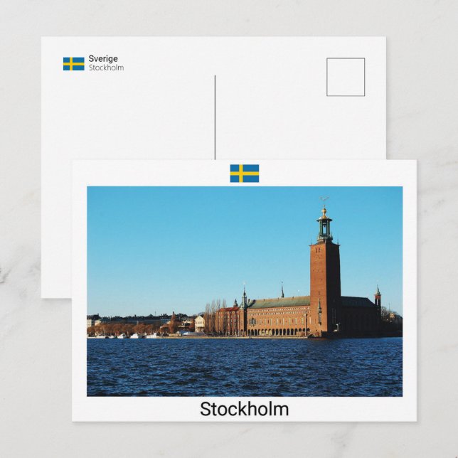 Stockholm City Hall - Sweden Postcard (Front/Back)