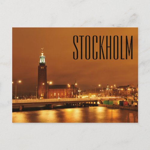 Stockholm City Hall Sweden Postcard