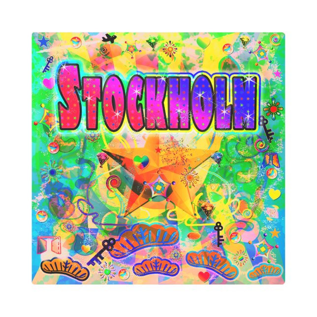 Stockholm Epoch Hour Metal Wall Art (Front)