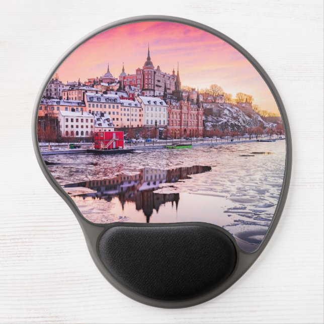 Stockholm frozen Mariaberget Gel Mouse Pad (Front)
