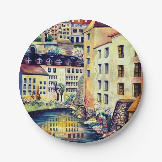 Stockholm - Gamla Stan, old city, Sweden Paper Plates (Front)