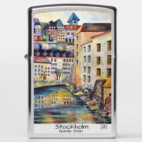 Stockholm Gamla Stan _ Old Town Monogram Zippo Lighter