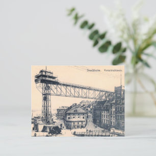 Stockholm, Katarinahissen elevator lift, 1919, Postcard