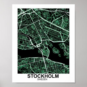 Stockholm Map Poster