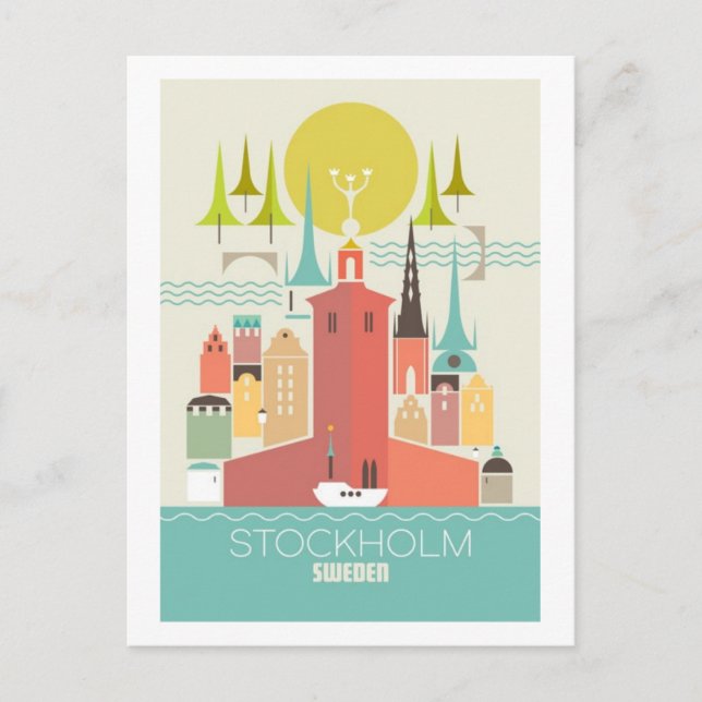 Stockholm Postcard (Front)