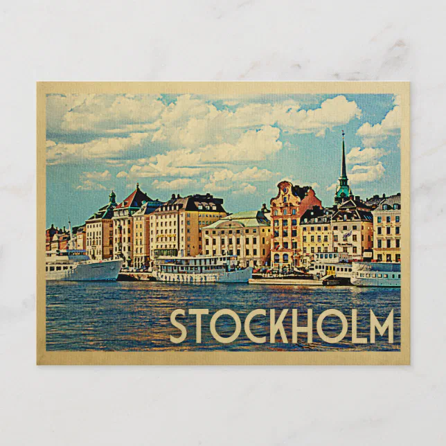 Fiscaux - Rare old Postcard HOLJE BY Sweden Sverige Zweden Suède