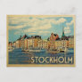 Stockholm Postcard Sweden Vintage Travel