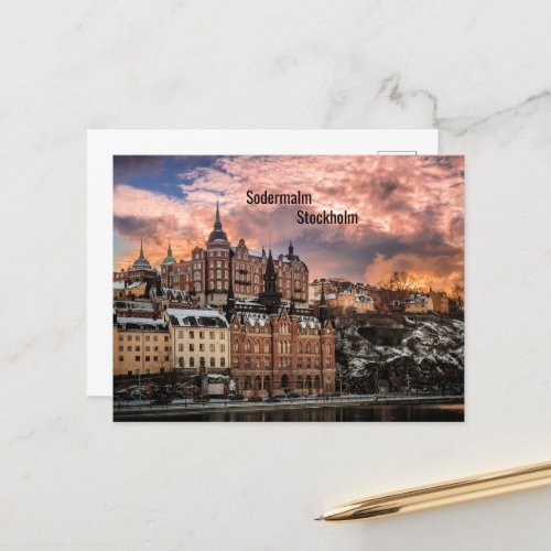 Stockholm Sodermalm Island Postcard