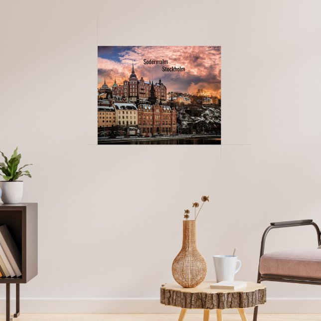 Stockholm, Sodermalm Island Poster (Living Room 3)
