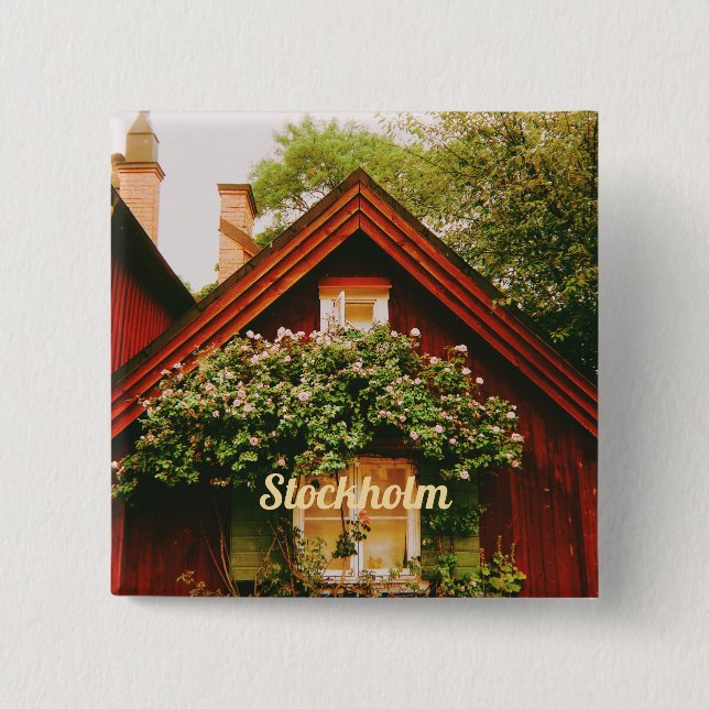 Stockholm, Södermalm, Sweden Button (Front)
