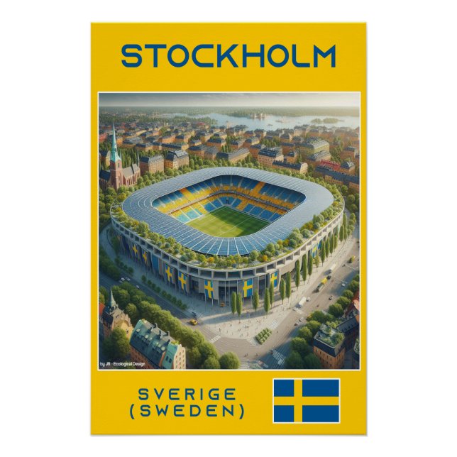 Stockholm Stadium - Ecological Design Poster (Front)
