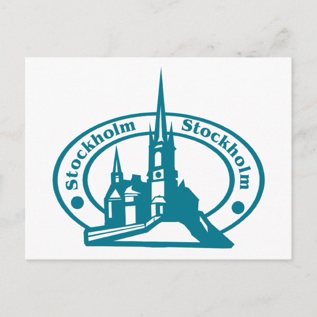 Stockholm Stamp Postcard (Front)