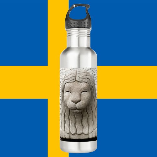 Stockholm Stone Lion Sweden Old Town Photo Stainless Steel Water Bottle