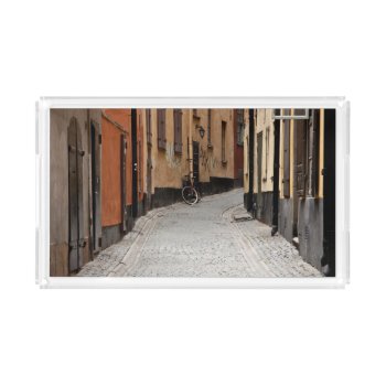 Stockholm Street Acrylic Tray by hildurbjorg at Zazzle