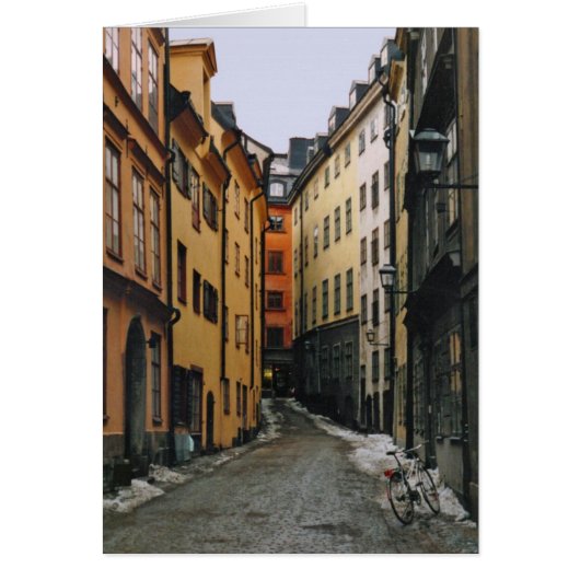 Stockholm Street Scene Card (Front)