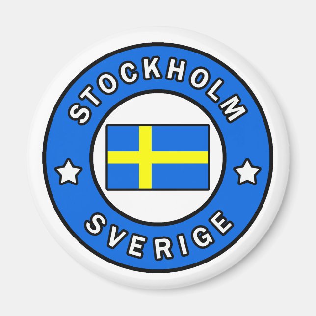 Stockholm Sverige Magnet (Front)