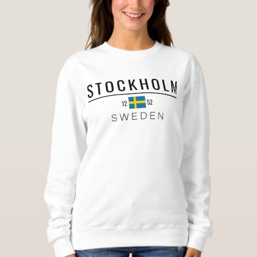 Stockholm Sweden 1252 Sweatshirt