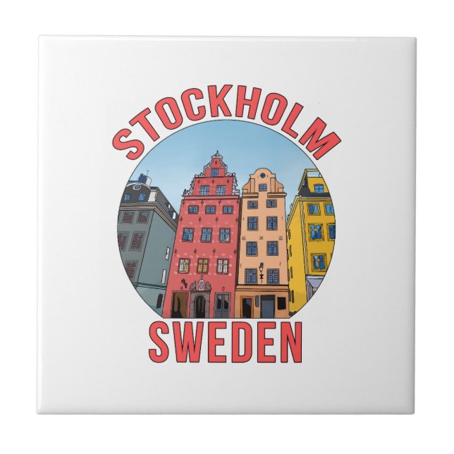 Stockholm Sweden Ceramic Tile (Front)