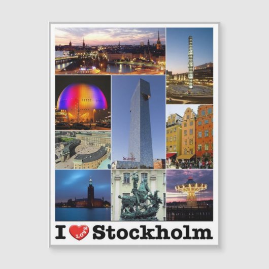 Stockholm - Sweden - I Love - (Front)