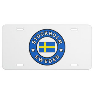 Stockholm Sweden License Plate