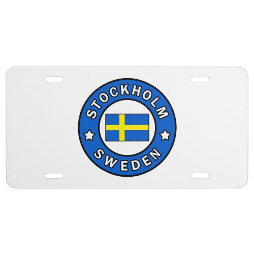 Stockholm Sweden License Plate