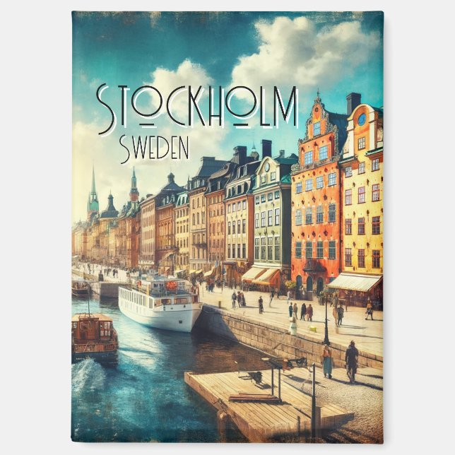 Stockholm, Sweden Magnet (Front)