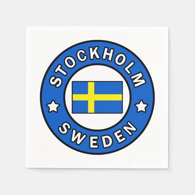 Stockholm Sweden Napkins (Front)