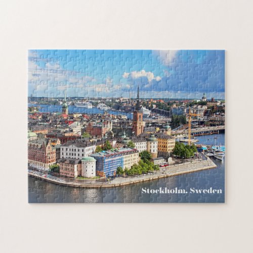 Stockholm Sweden Old Historical City Buildings  Jigsaw Puzzle