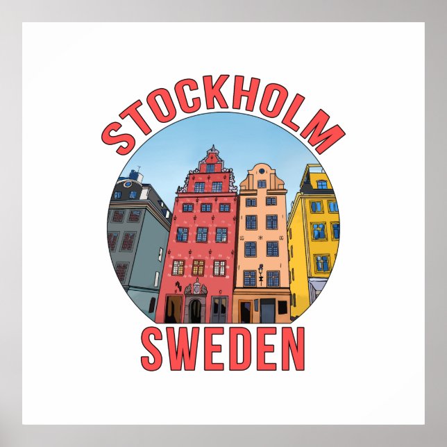 Stockholm Sweden Poster (Front)