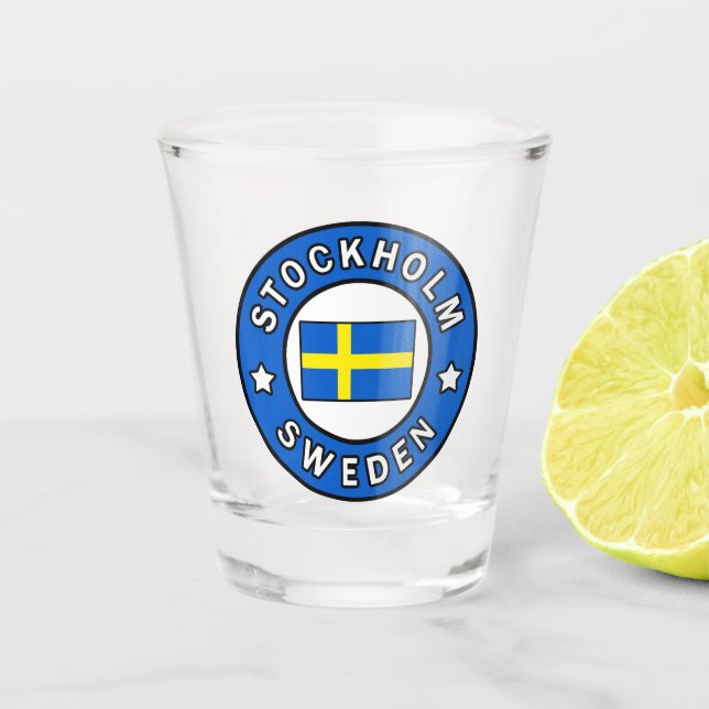 Stockholm Sweden Shot Glass (Front)
