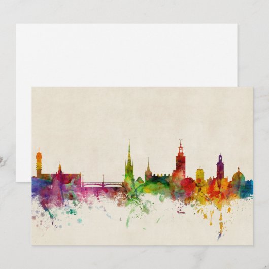 Stockholm Sweden Skyline (Front/Back)