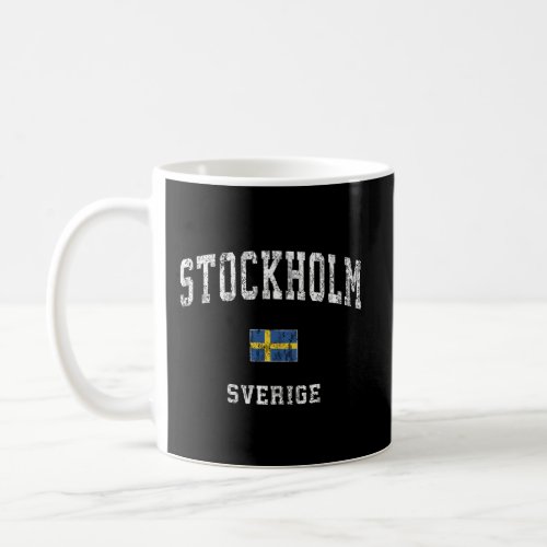 Stockholm Sweden Sverige Vintage Athletic Sports D Coffee Mug