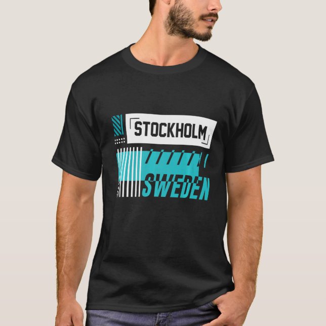 Stockholm Sweden Travel City Tourist T-Shirt (Front)