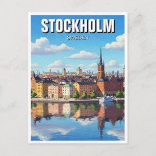 Stockholm Sweden Travel Postcard