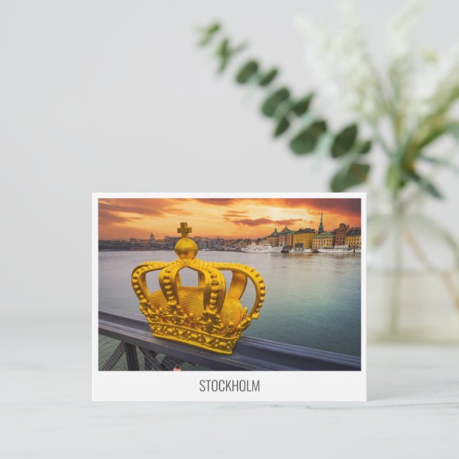 Stockholm, Sweden travel postcard (Standing Front)