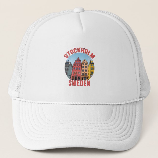Stockholm Sweden Trucker Hat (Front)