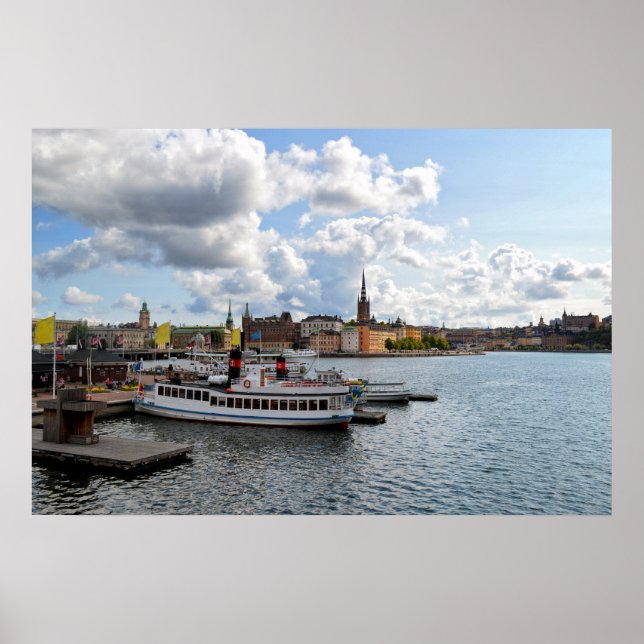 Stockholm Sweden view Poster (Front)