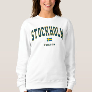 Stockholm Sweden Vintage College Style Sweatshirt