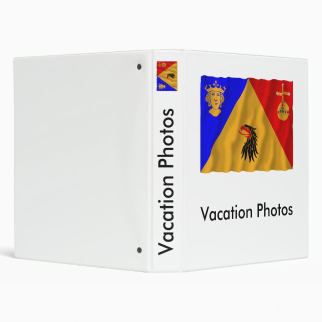 Stockholms län waving flag 3 ring binder (Background)