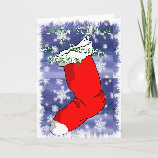Stocking/Coal Holiday Card (Front)