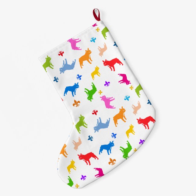 Stocking French Bulldog Pattern (Back (Hanging))