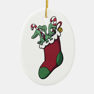 Stocking of Compys Ceramic Ornament