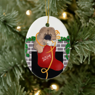 STOCKING STUFFER 2019 Chow puppy ornament