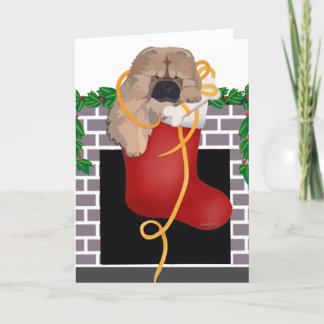 STOCKING STUFFER CHOW DOG Art cards