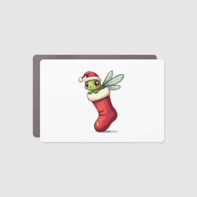 Stocking Stuffer Dragonfly Car Magnet (Front)